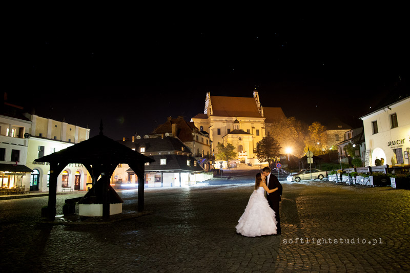 Nocne zdjęcia ślubne w Kazimierzu Dolnym
